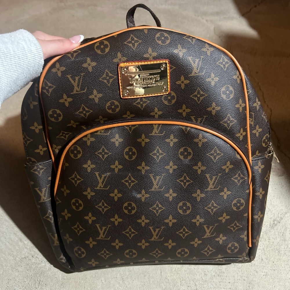 Louis Vuitton Brown and Tan Monogram Backpack